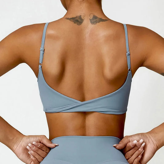 Sexy Sports Bra Top Women Sports Underwear Gym Push Up Yoga Bra Fitness Vest for Women Workout Crop Top Gym Female Breathable - FigureVerse