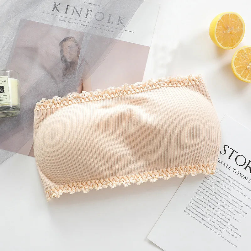 2019 New Teen Girls Bra Lace Young Girls Underwear Comfortable Puberty Teenage Training Bras Padded Teens Bras Lingerie - 18 - FigureVerse