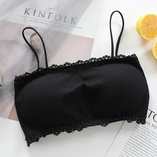 2019 New Teen Girls Bra Lace Young Girls Underwear Comfortable Puberty Teenage Training Bras Padded Teens Bras Lingerie - 19 - FigureVerse