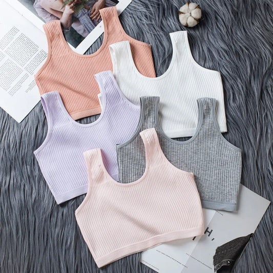 2024 New Teen Girls Bra Lace Young Girls Underwear Comfortable Puberty Teenage Training Bras Padded Teens Bras Lingerie - FigureVerse