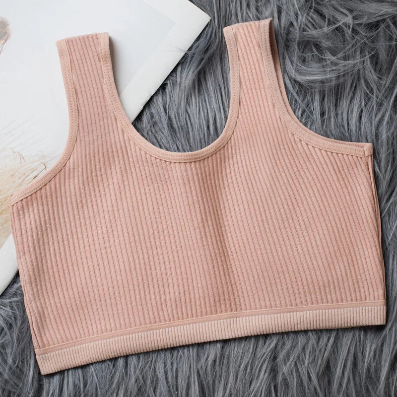 2024 New Teen Girls Bra Lace Young Girls Underwear Comfortable Puberty Teenage Training Bras Padded Teens Bras Lingerie - FigureVerse