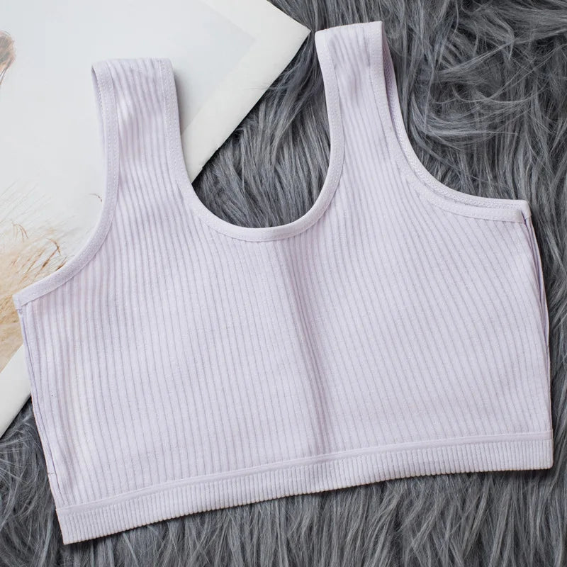 2024 New Teen Girls Bra Lace Young Girls Underwear Comfortable Puberty Teenage Training Bras Padded Teens Bras Lingerie - FigureVerse