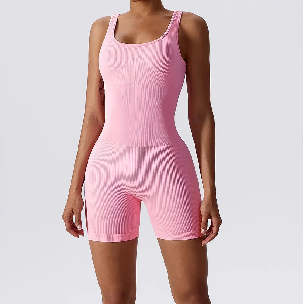 Breathable Women's Seamless Yoga Top - Quick Dry Acetate Knit - FigureVerse