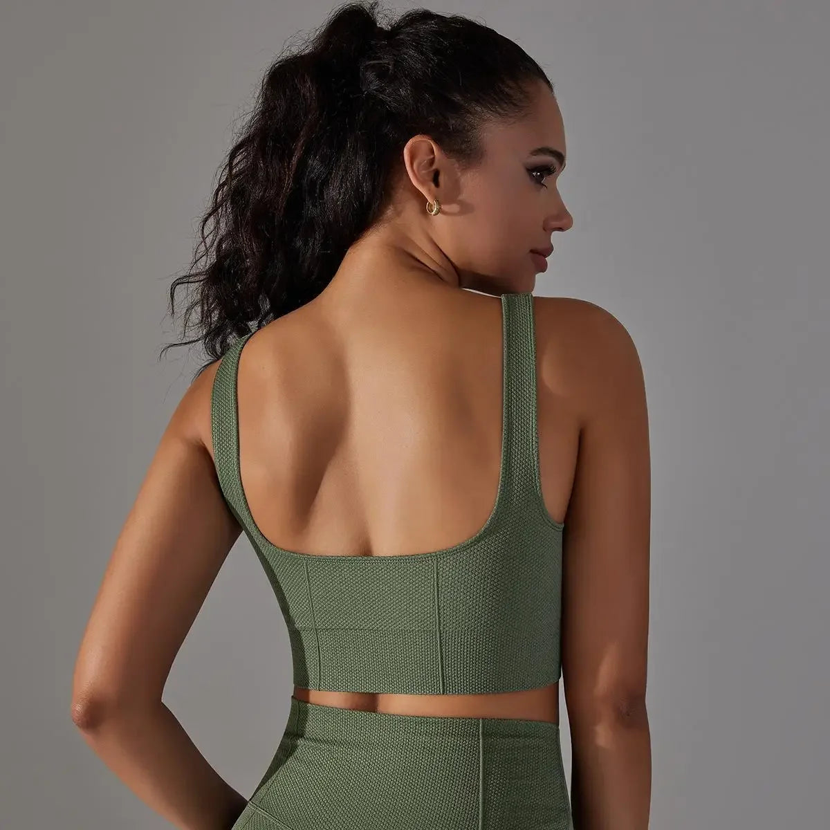 New Sports Underwear Womens Longline Padded Crop Tank Yoga Bras Workout Fitness Top Medium Support Wirefree Gym Tank Top Bras - FigureVerse