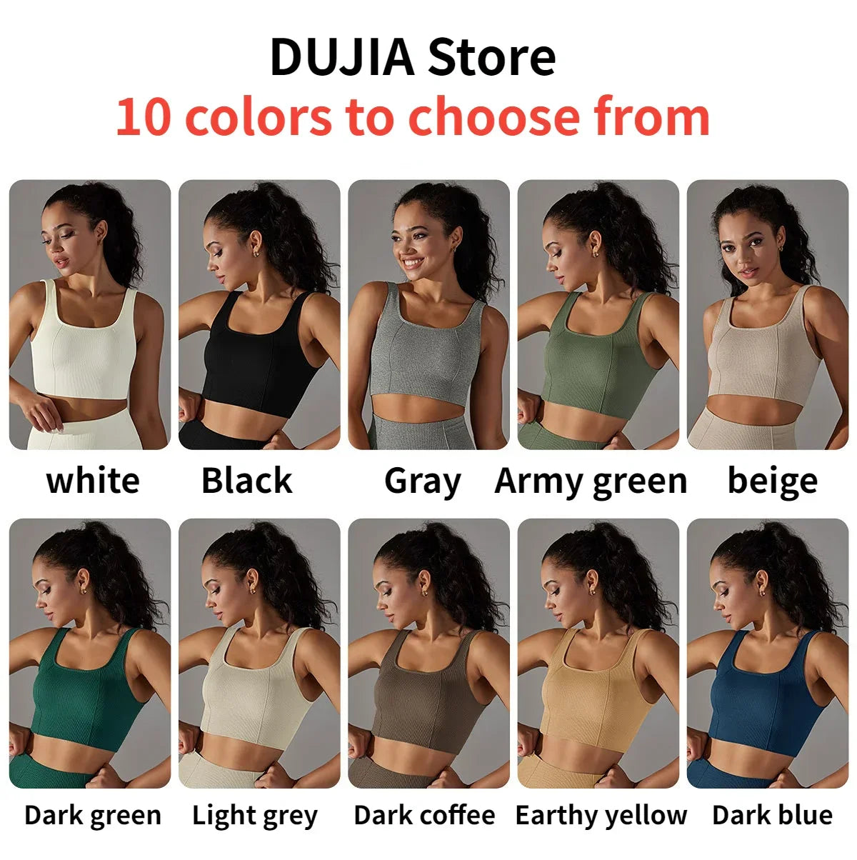 New Sports Underwear Womens Longline Padded Crop Tank Yoga Bras Workout Fitness Top Medium Support Wirefree Gym Tank Top Bras - FigureVerse