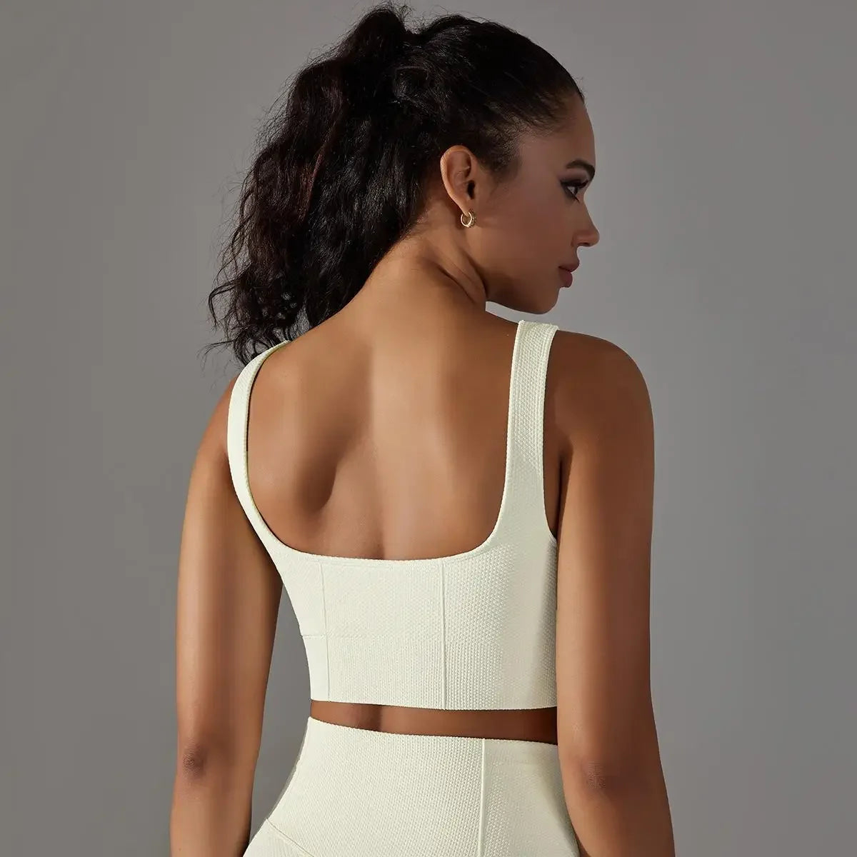 New Sports Underwear Womens Longline Padded Crop Tank Yoga Bras Workout Fitness Top Medium Support Wirefree Gym Tank Top Bras - FigureVerse