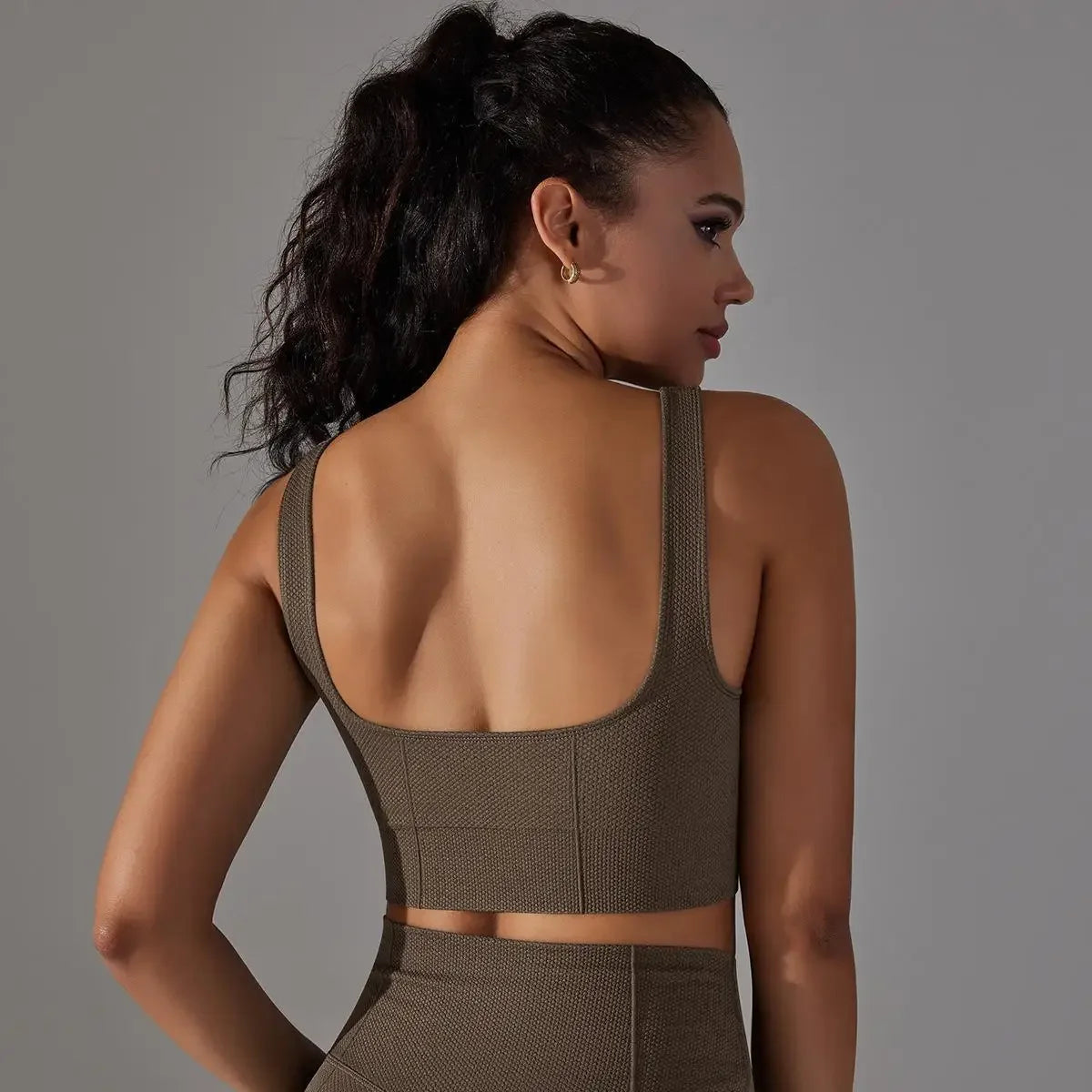 New Sports Underwear Womens Longline Padded Crop Tank Yoga Bras Workout Fitness Top Medium Support Wirefree Gym Tank Top Bras - FigureVerse