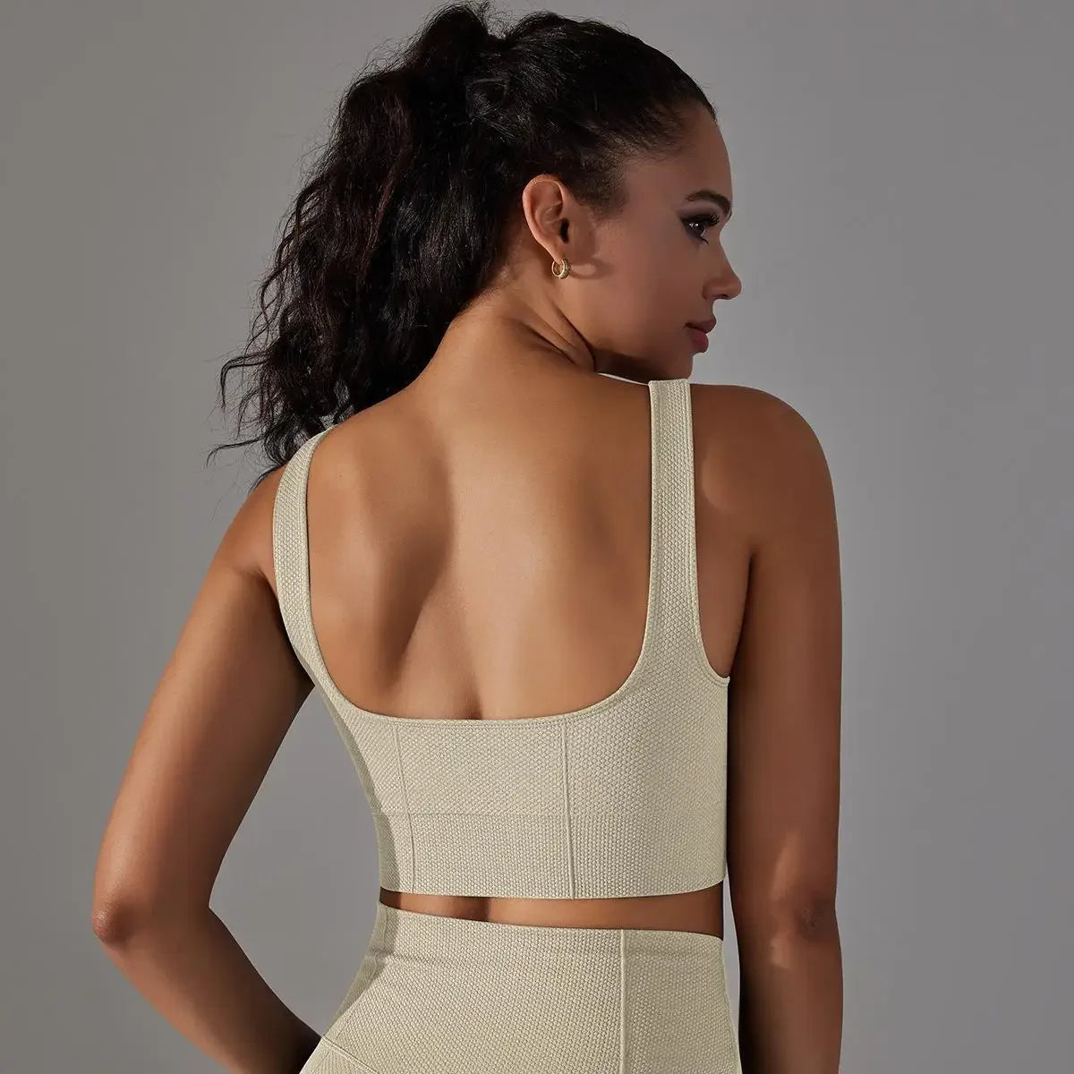 New Sports Underwear Womens Longline Padded Crop Tank Yoga Bras Workout Fitness Top Medium Support Wirefree Gym Tank Top Bras - FigureVerse