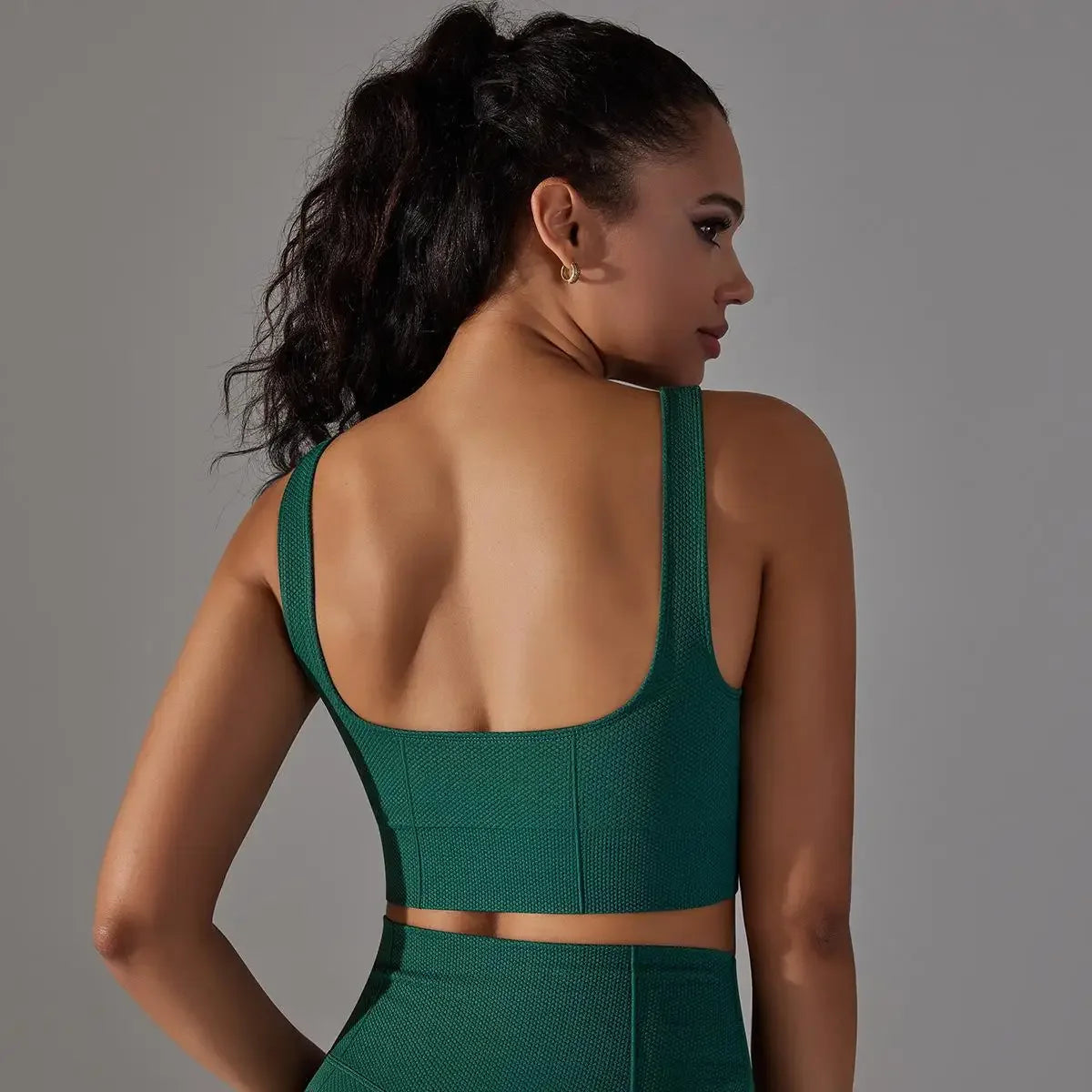 New Sports Underwear Womens Longline Padded Crop Tank Yoga Bras Workout Fitness Top Medium Support Wirefree Gym Tank Top Bras - FigureVerse