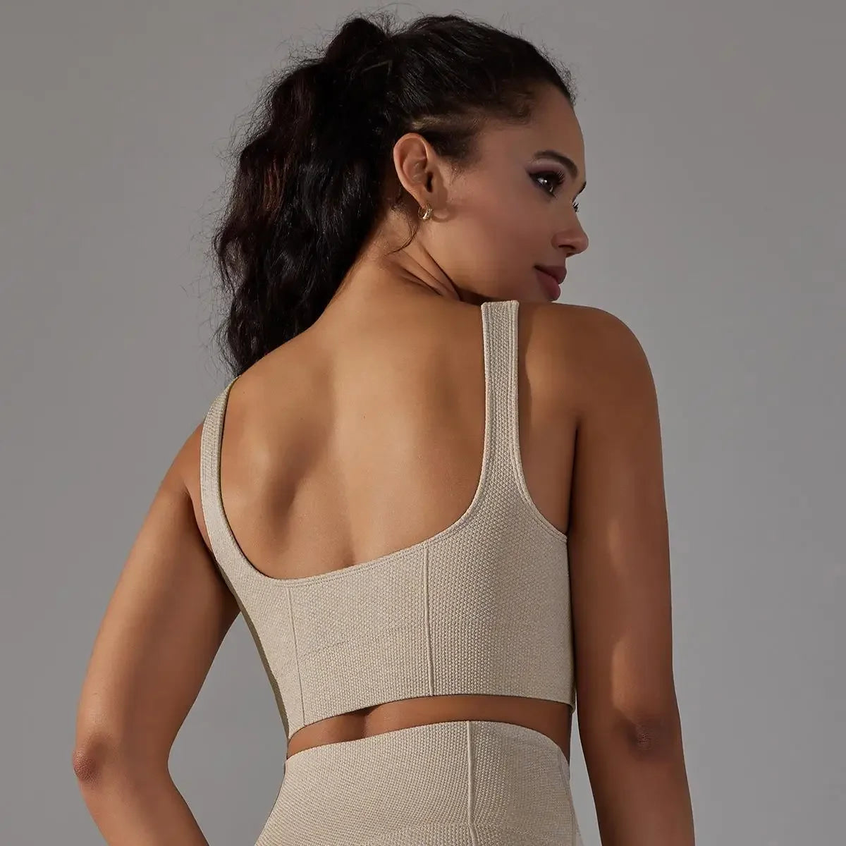New Sports Underwear Womens Longline Padded Crop Tank Yoga Bras Workout Fitness Top Medium Support Wirefree Gym Tank Top Bras - FigureVerse