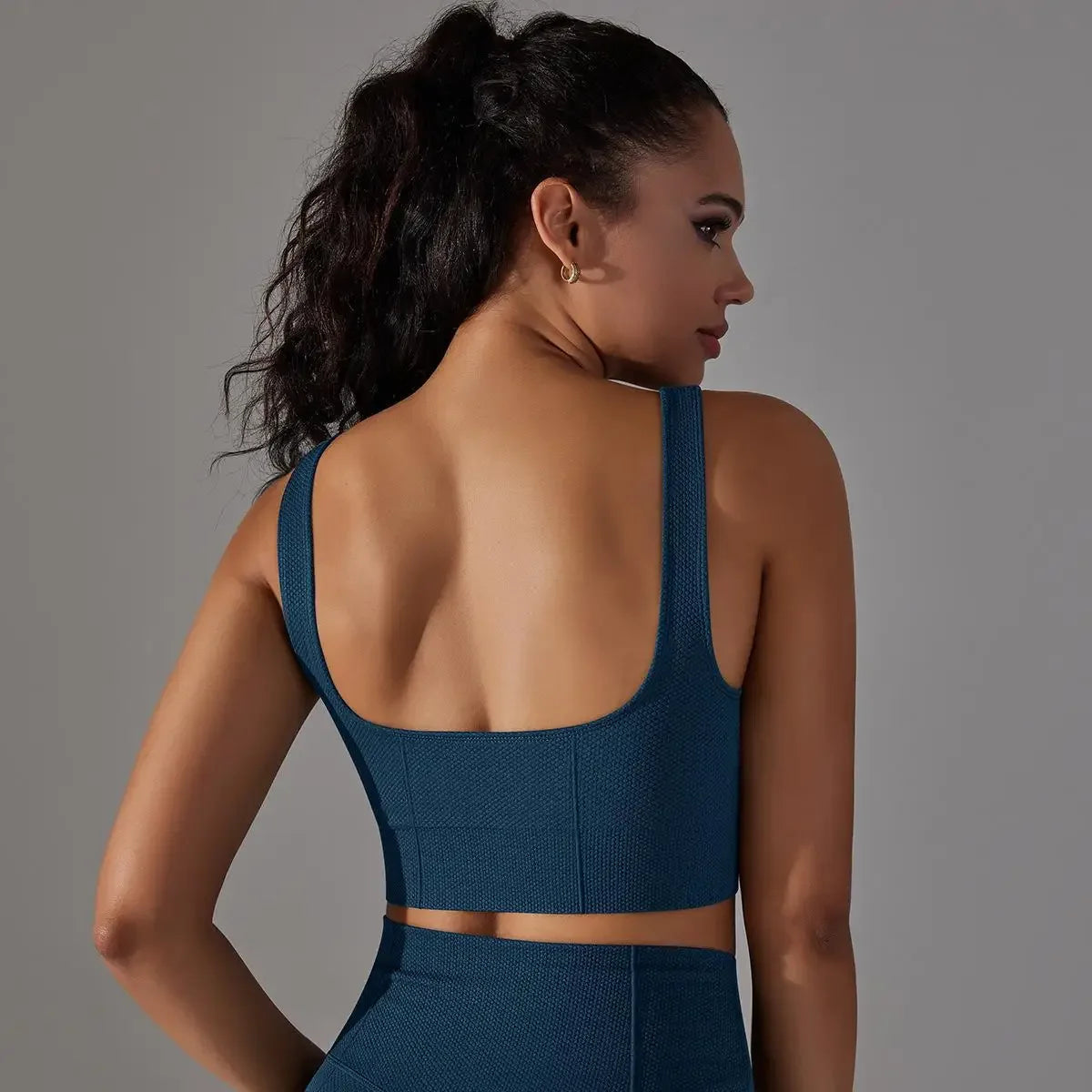 New Sports Underwear Womens Longline Padded Crop Tank Yoga Bras Workout Fitness Top Medium Support Wirefree Gym Tank Top Bras - FigureVerse