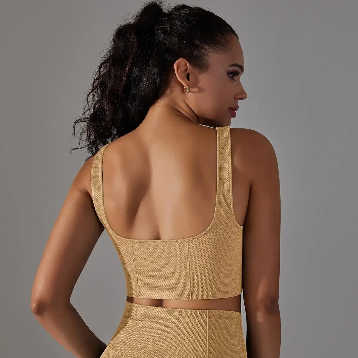 New Sports Underwear Womens Longline Padded Crop Tank Yoga Bras Workout Fitness Top Medium Support Wirefree Gym Tank Top Bras - FigureVerse
