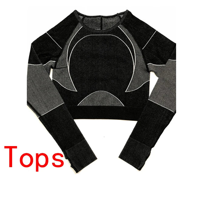 Opdamyi Women's Quick-Dry Geometric Yoga Set - FigureVerse