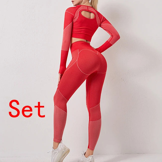 Opdamyi Women's Quick-Dry Geometric Yoga Set - FigureVerse