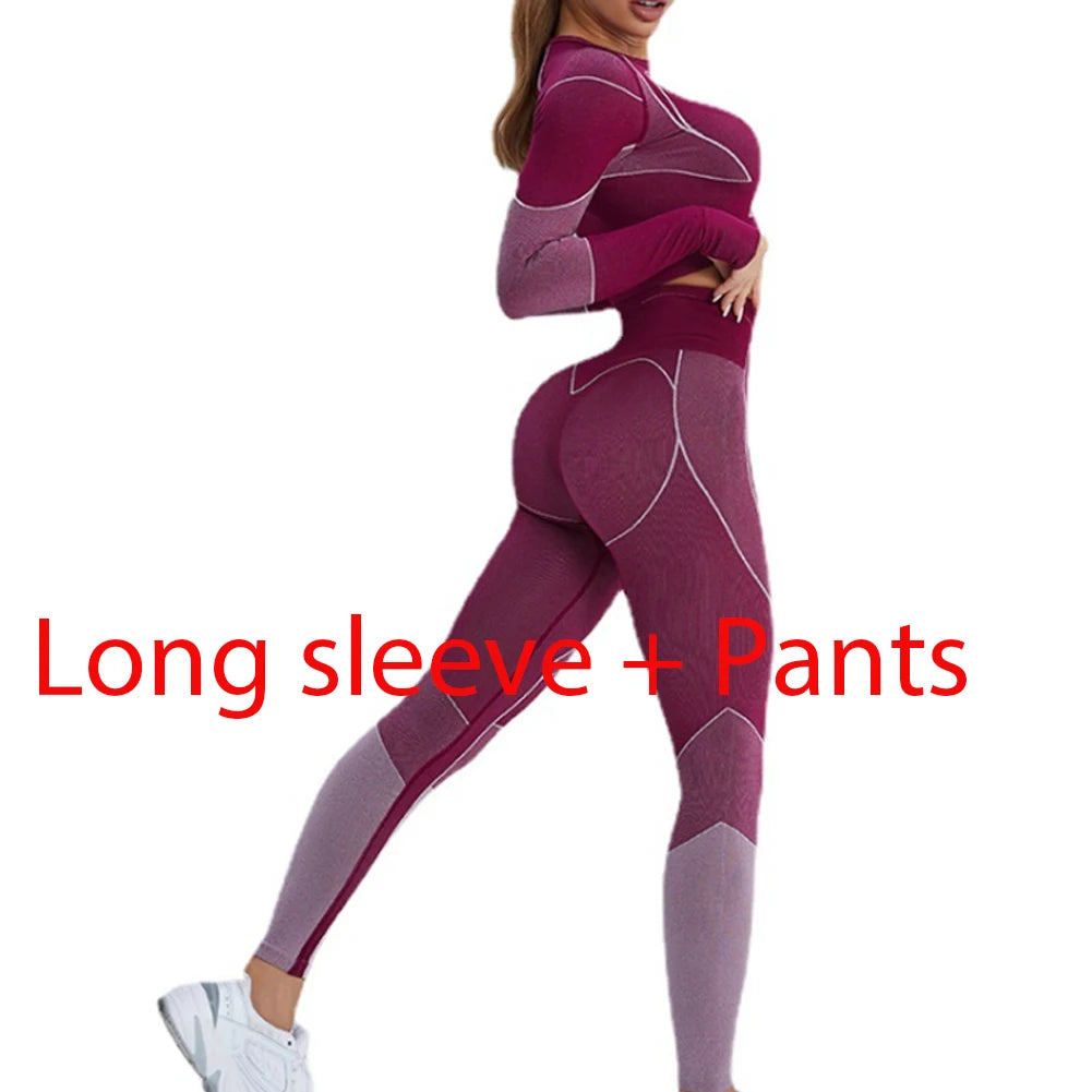 Opdamyi Women's Quick-Dry Geometric Yoga Set - FigureVerse