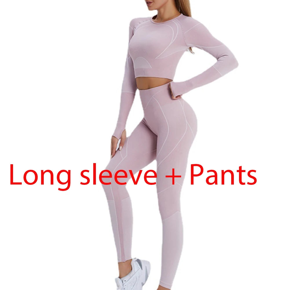 Opdamyi Women's Quick-Dry Geometric Yoga Set - FigureVerse
