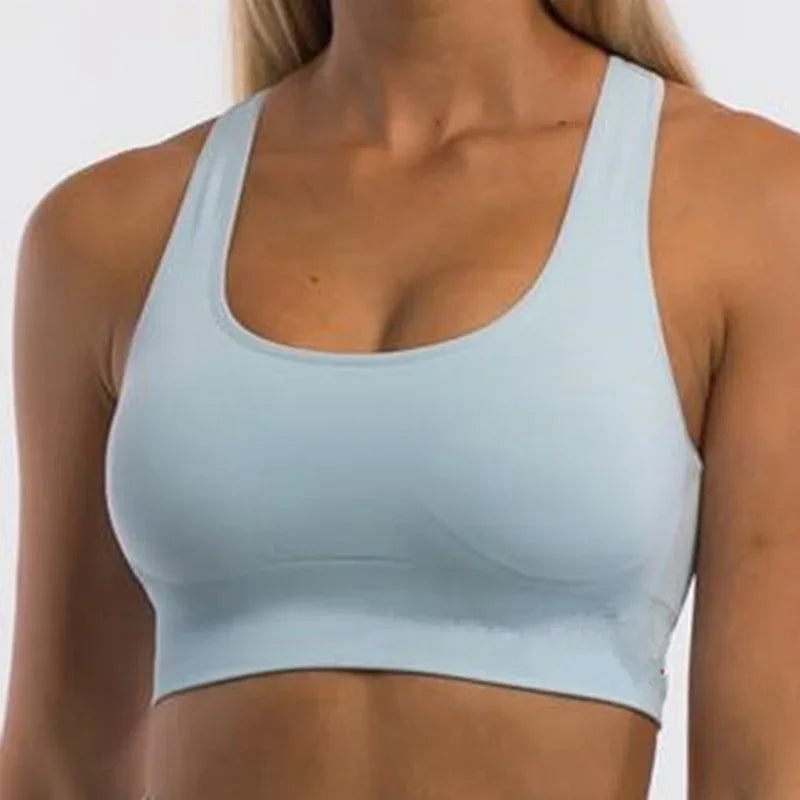 Pericic Seamless Top Backless Bra Without Bones Female Underwear Women Cropped Tank Top Jogging Bra Women Crop Top Sportwear - FigureVerse