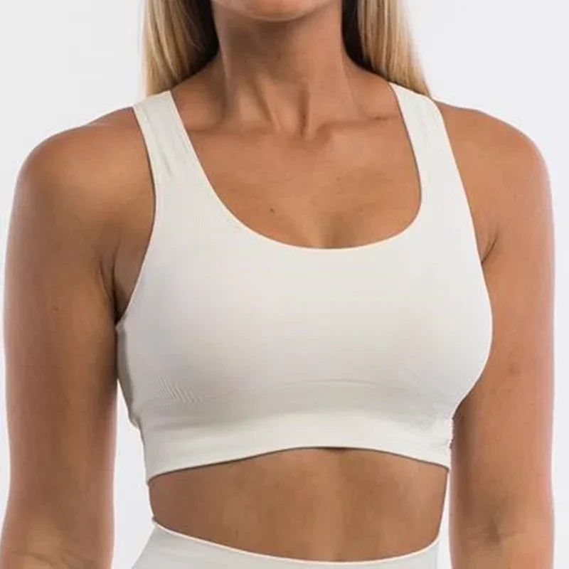 Pericic Seamless Top Backless Bra Without Bones Female Underwear Women Cropped Tank Top Jogging Bra Women Crop Top Sportwear - FigureVerse