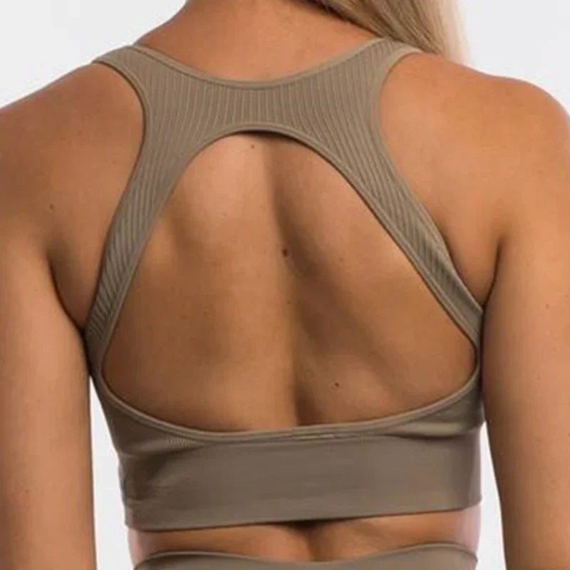 Pericic Seamless Top Backless Bra Without Bones Female Underwear Women Cropped Tank Top Jogging Bra Women Crop Top Sportwear - FigureVerse