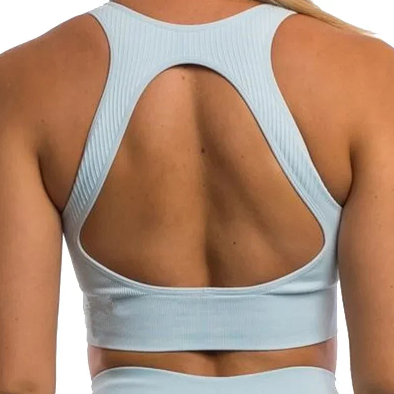 Pericic Seamless Top Backless Bra Without Bones Female Underwear Women Cropped Tank Top Jogging Bra Women Crop Top Sportwear - FigureVerse