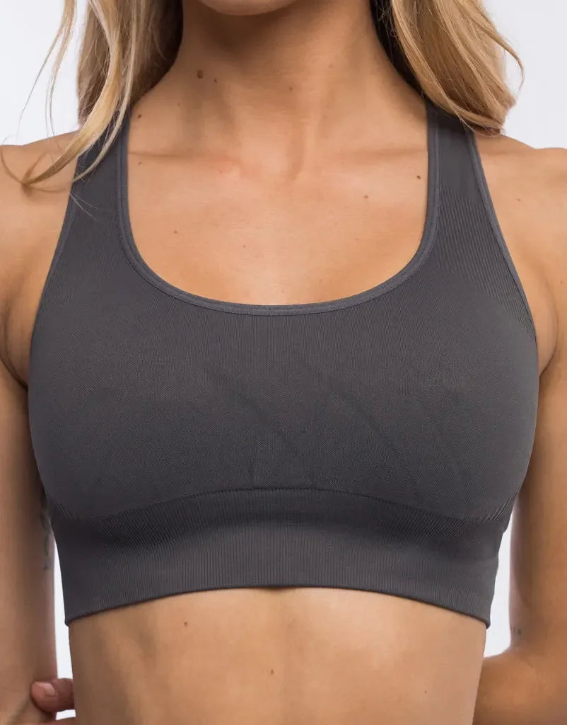 Pericic Seamless Top Backless Bra Without Bones Female Underwear Women Cropped Tank Top Jogging Bra Women Crop Top Sportwear - FigureVerse
