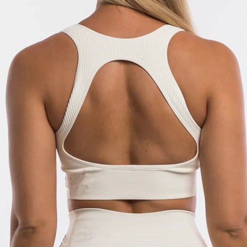 Pericic Seamless Top Backless Bra Without Bones Female Underwear Women Cropped Tank Top Jogging Bra Women Crop Top Sportwear - FigureVerse