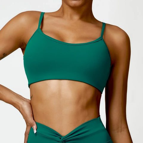 Sexy Sports Bra Top Women Sports Underwear Gym Push Up Yoga Bra Fitness Vest for Women Workout Crop Top Gym Female Breathable - FigureVerse