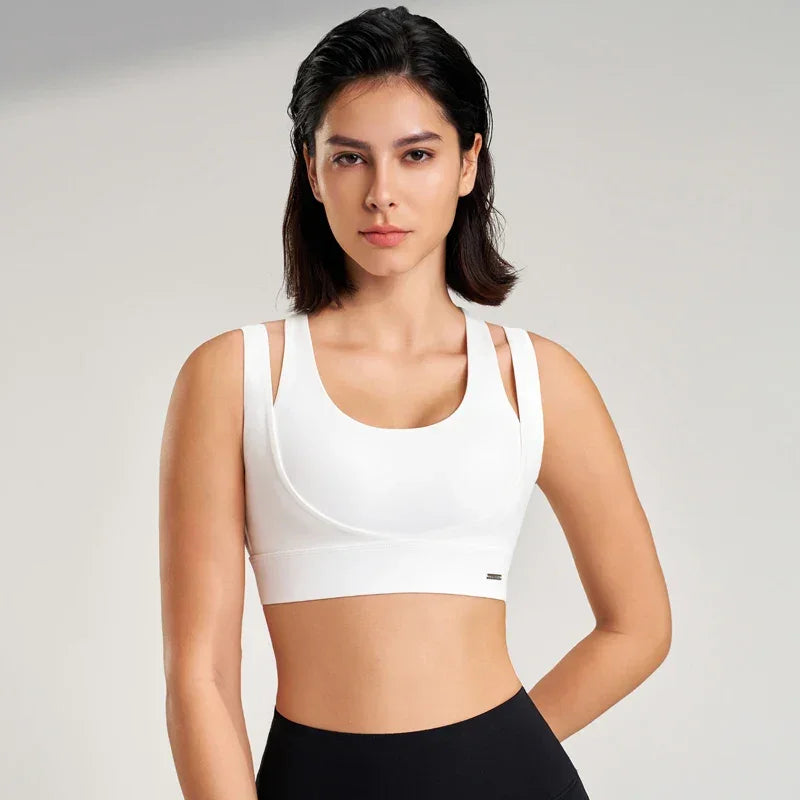 Sports Tops Women's Gym Sexy Underwear Sports Bra Tank Top Gathering Shockproof Women's Sports Underwear High Elasticity - FigureVerse