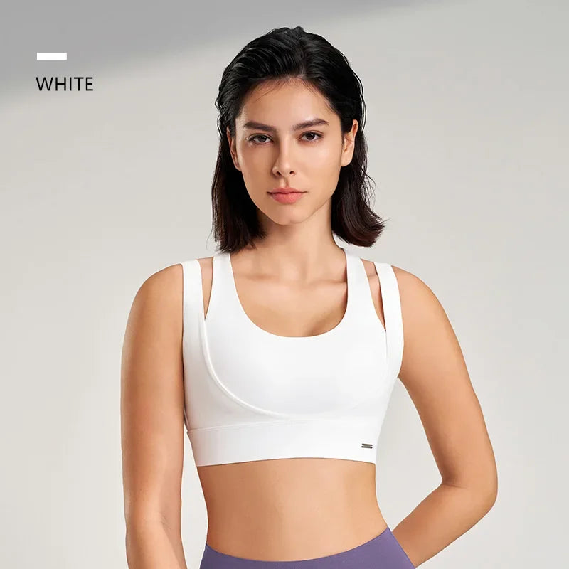 Sports Tops Women's Gym Sexy Underwear Sports Bra Tank Top Gathering Shockproof Women's Sports Underwear High Elasticity - FigureVerse