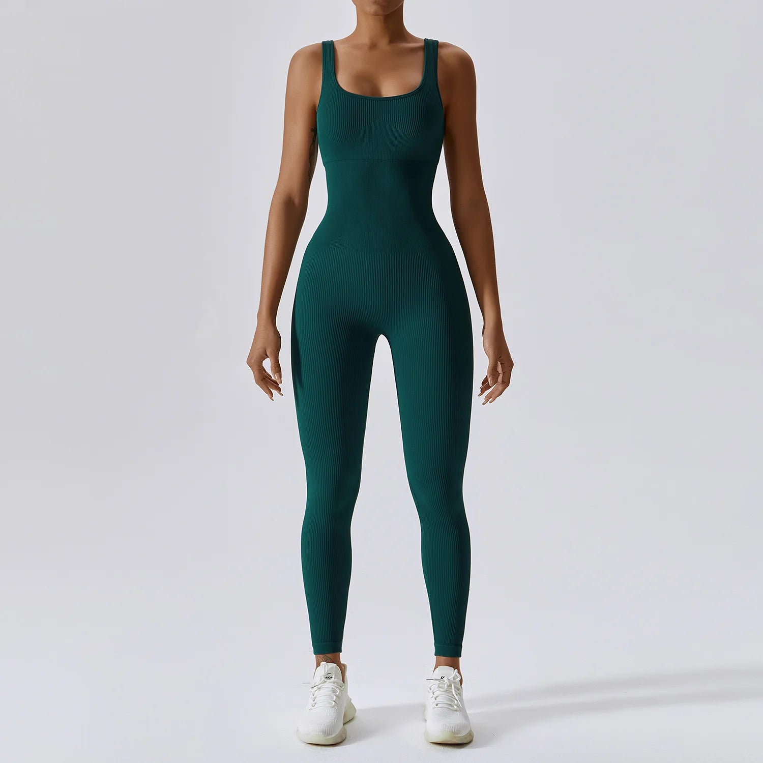 Spring Seamless One-Piece Yoga Suit Dance Belly Tightening Fitness Workout Set Stretch Bodysuit Gym Clothes Push Up Sportswear - FigureVerse