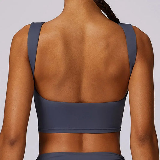 Women Sports Bra Top Push Up Fitness Yoga Bra Workout Sports Underwear Sport Tops For Women Breathable Running Vest Gym Wear - FigureVerse