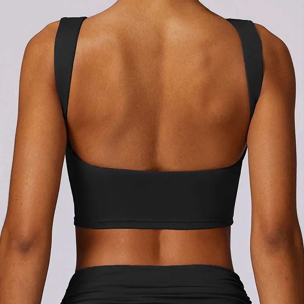 Women Sports Bra Top Push Up Fitness Yoga Bra Workout Sports Underwear Sport Tops For Women Breathable Running Vest Gym Wear - FigureVerse