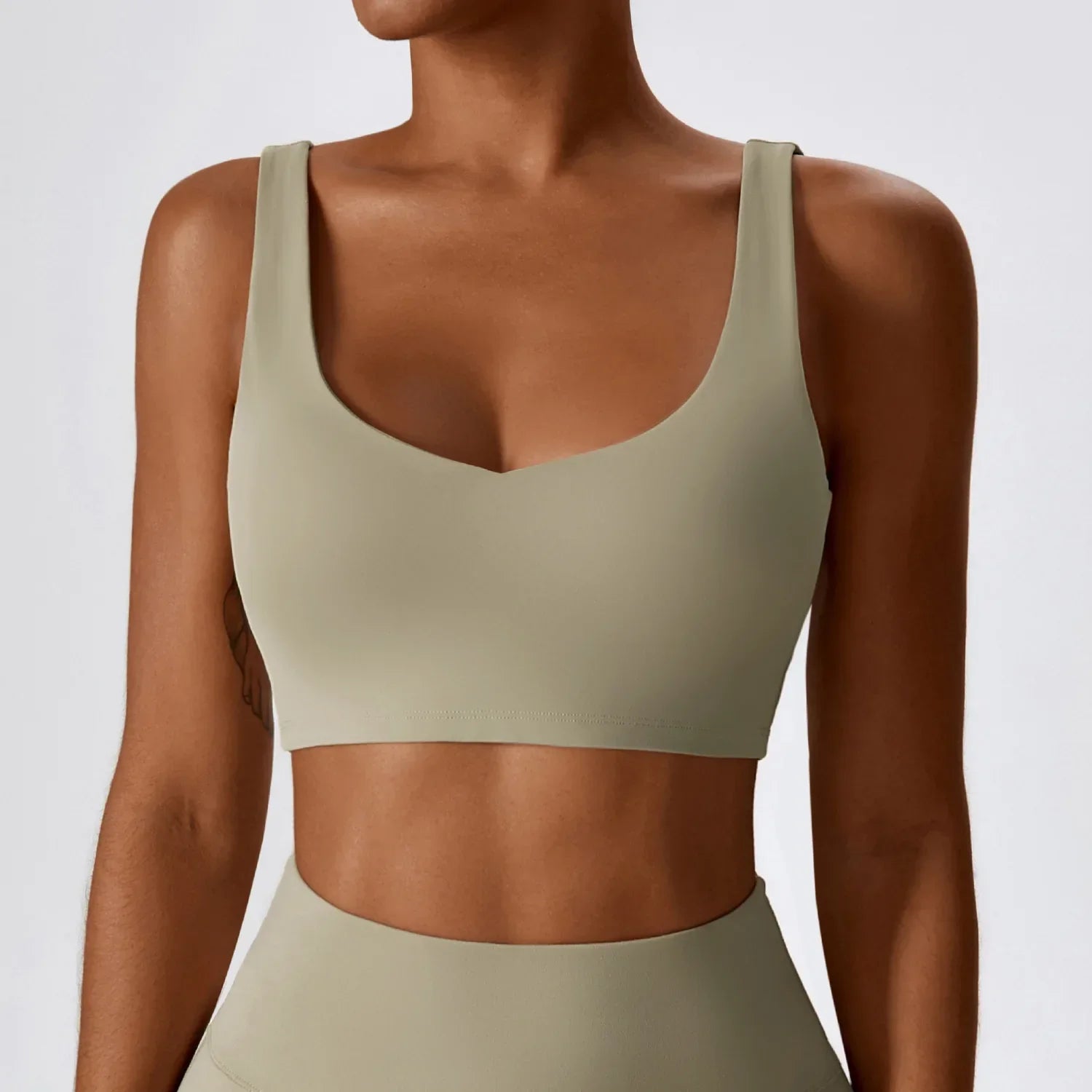 Women Sports Underwear High Support Impact Breathable Fitness Bra Gym Yoga Top Workout Clothes Push Up Corset Padded Activewear - FigureVerse