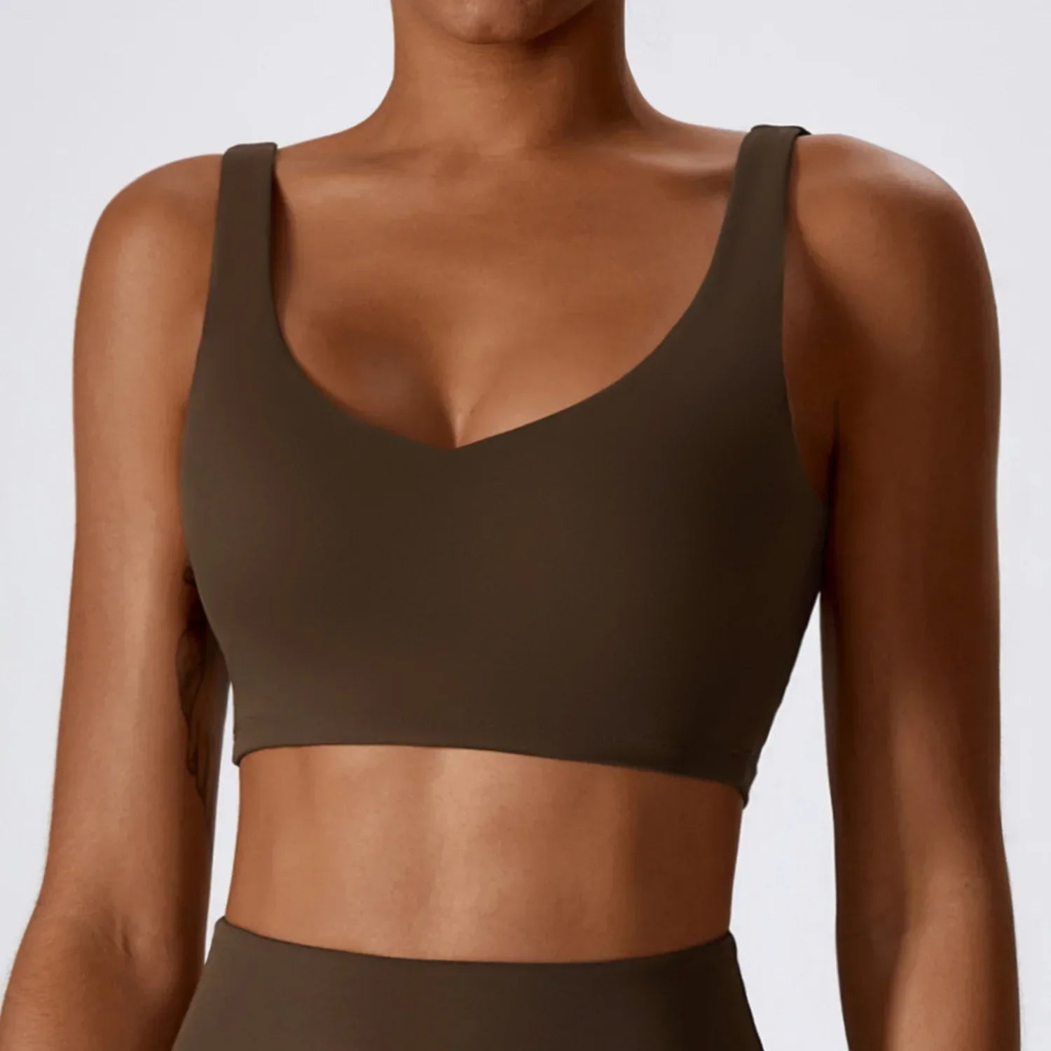 Women Sports Underwear High Support Impact Breathable Fitness Bra Gym Yoga Top Workout Clothes Push Up Corset Padded Activewear - FigureVerse