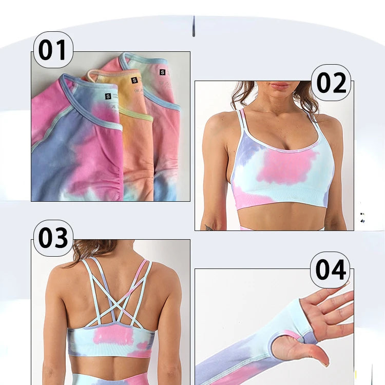 Women's Geometric Yoga Set - Quick Dry, Eco-Friendly Spandex - FigureVerse