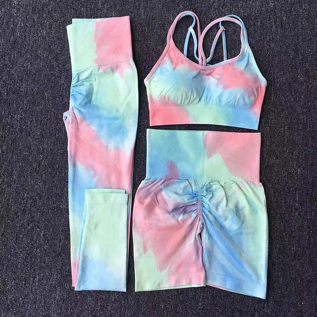 Women's Geometric Yoga Set - Quick Dry, Eco-Friendly Spandex - FigureVerse