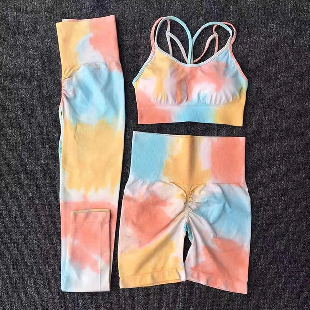 Women's Geometric Yoga Set - Quick Dry, Eco-Friendly Spandex - FigureVerse