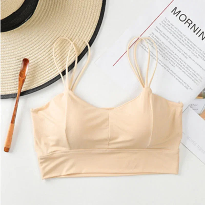 Yunyiwa Quick Dry Yoga Bra - Seamless, U-Shape, Detachable Pads - FigureVerse